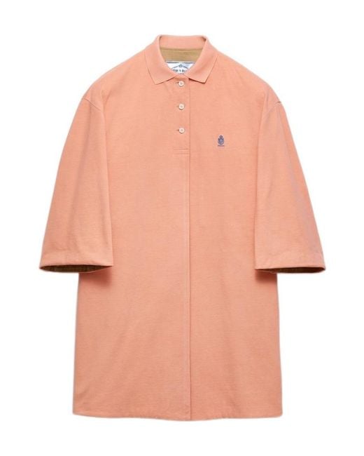 Prada Pink Old Piqué Coat