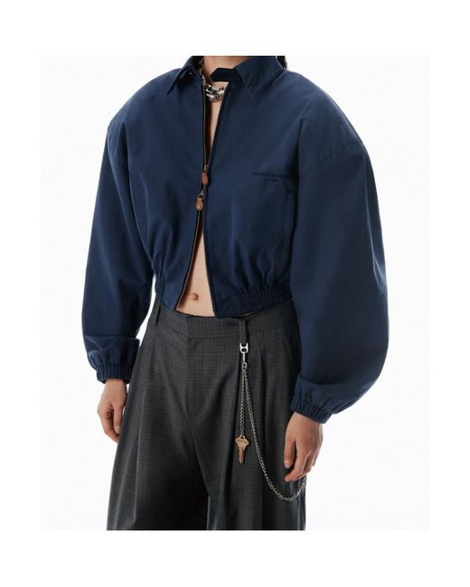 Alexander Wang Gray Chain-Detailed Pleated Trousers