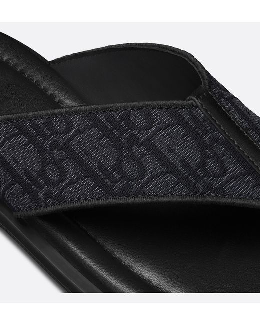 Dior Multicolor Homme Logo Jacquard Slip-On Sandals for men