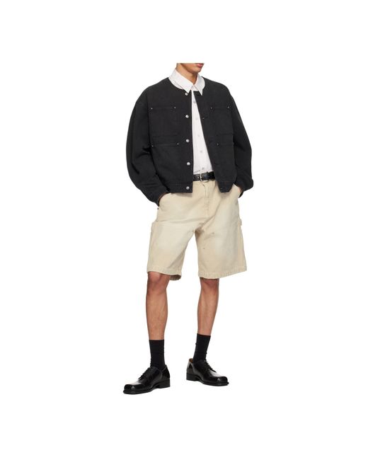 Wooyoungmi Black Collarless Dyed Casual Jacket for men