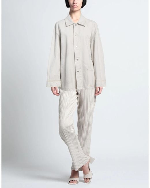 Maison Margiela White Long Sleeves Denim Jacket