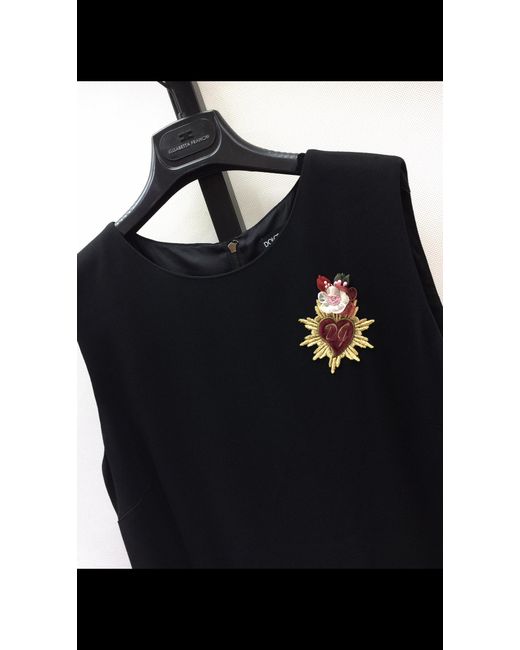Dolce & Gabbana Black A Printed Dress