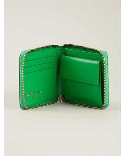 Comme des Garçons Green Comme Des Garçons Wallet Classic Zipped Wallet for men