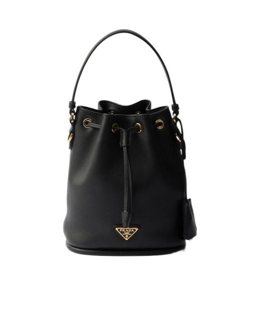 Prada Black Leather Mini Bag
