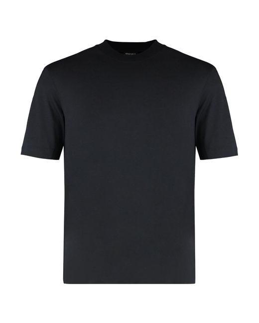 Zegna Black Crew-Neck T-Shirt for men