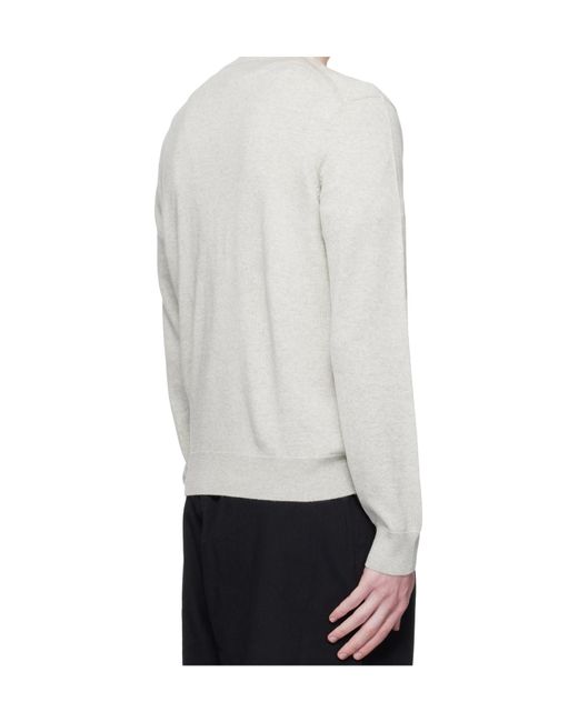 Maison Kitsuné White Maison Kitsuné Fox Head Regular Jumper for men