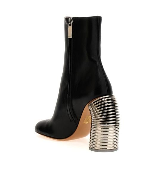 Off-White c/o Virgil Abloh Black Zip Detailed Ankle Boots