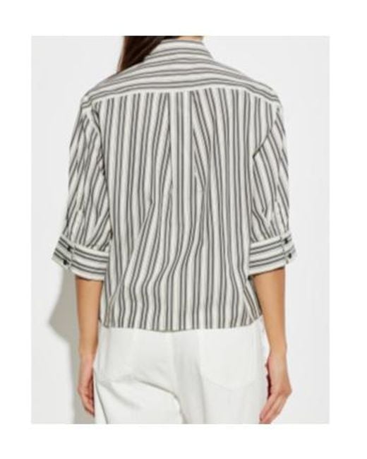Rag & Bone Gray Striped Shirt