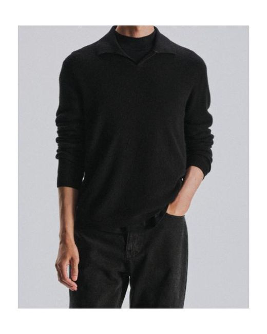 The Row Black Long-Sleeved Sweater for men