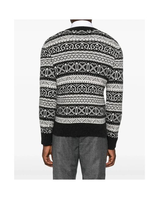 Eleventy Gray Long-Sleeved Sweater for men