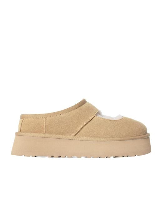 Ugg Natural Bea Cut-Out Detailed Slip-On Slippers
