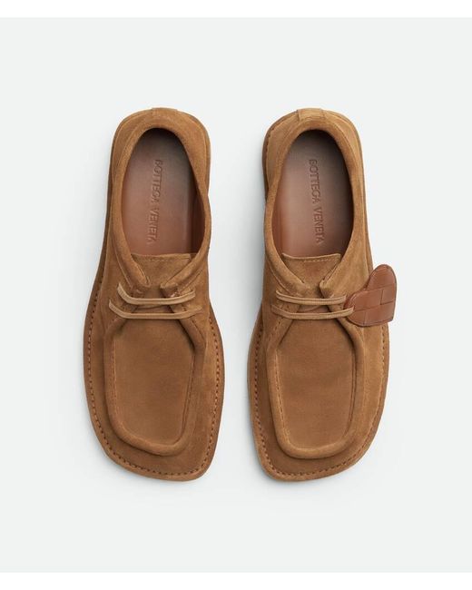 Bottega Veneta Brown Lace-Up Moccasins for men