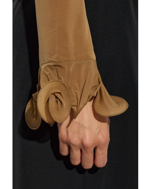 Moschino Brown Long-Sleeved T-Shirt