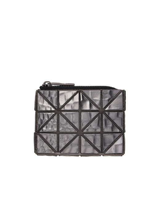 Issey Miyake Gray Zip Wallet
