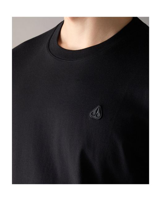 Moose Knuckles Black Yul Classic T-Shirt for men