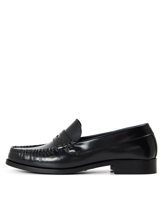 Alohas Black Studded Loafers