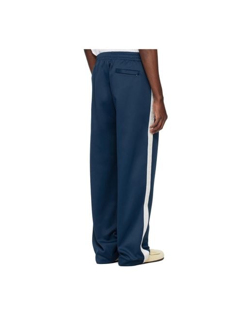 Casablanca Blue Side Stripe Logo Track Pants for men