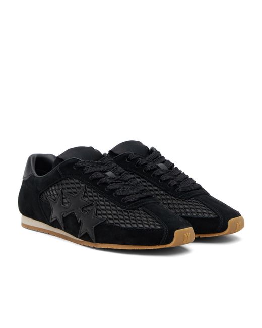 Amiri Black Mesh Flat Sneakers