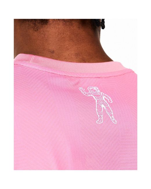 BBCICECREAM Pink Logo Short-Sleeved T-Shirt for men