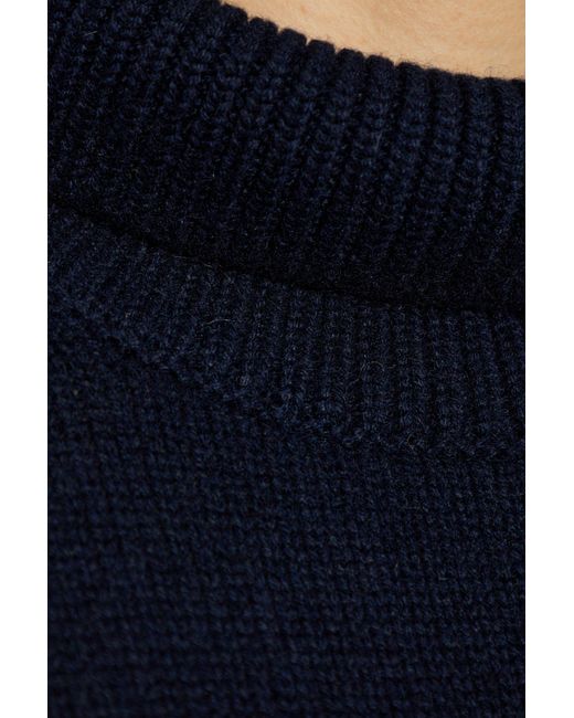 Lisa Yang Blue Long-Sleeved Sweater