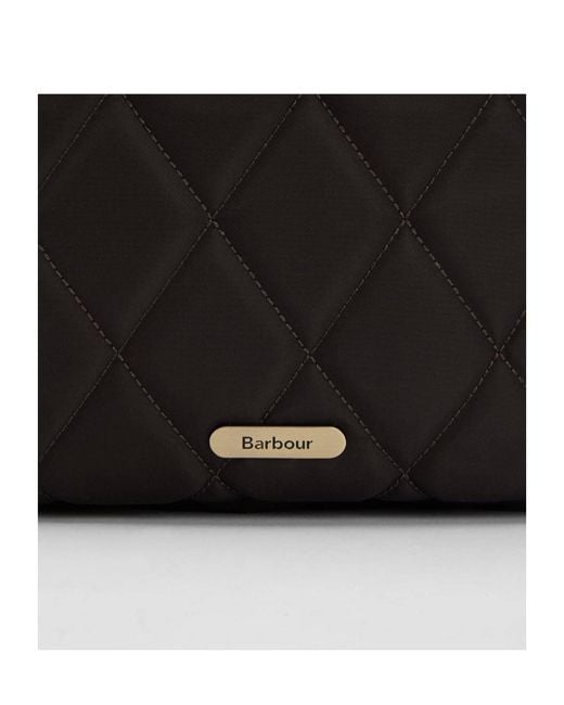 Barbour Black Quilted Backpack