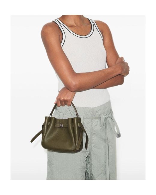Tory Burch Brown Mini Romy Bucket Bag