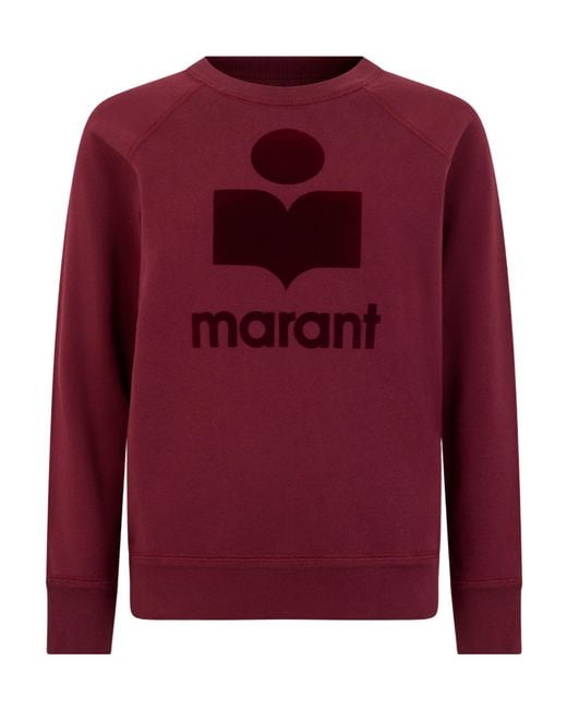 Isabel Marant Red Isabel Marant Étoile Logo Crewneck Sweatshirt