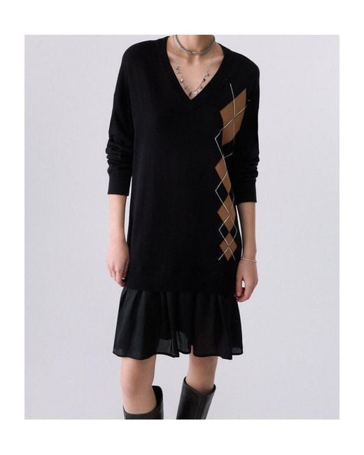 Liu Jo Blue Short Knit Dress