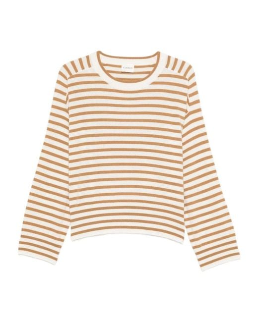 Closed Natural Striped Cashmere Sweater