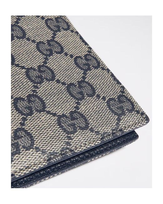 Gucci Gray Essence Classic Bi-Fold Wallet for men