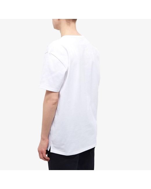 McQueen White T-Shirt With Round Neck And Short Sleeves for men