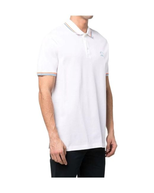 Paul & Shark White Logo Short-Sleeved Polo Shirt for men