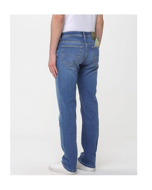 Jacob Cohen Blue Slim-Fit Trousers for men