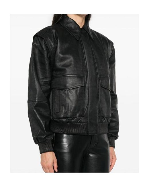 REMAIN Birger Black Long-Sleeved Casual Jacket