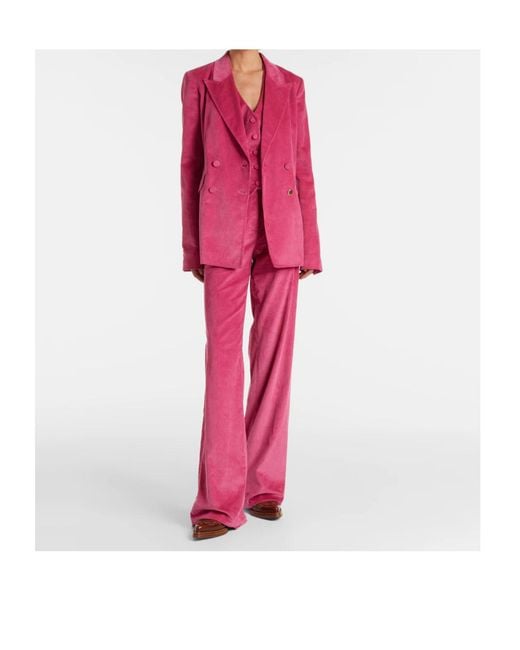 Gabriela Hearst Pink Long-Sleeved Suit Jacket
