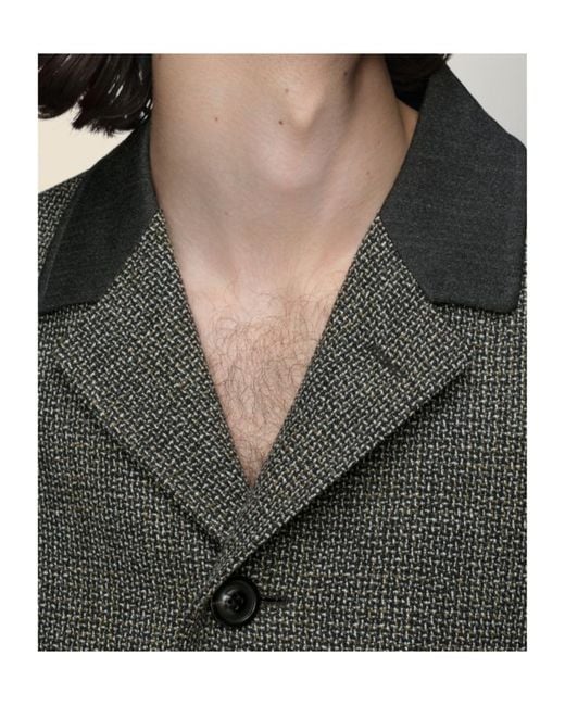 Maison Margiela Gray Wool Coat for men