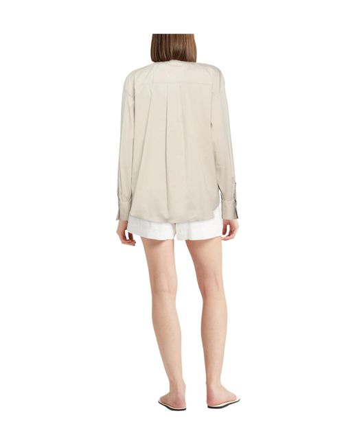 Brunello Cucinelli White Solid Colour Shirts