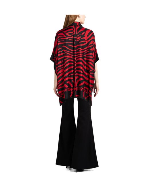 Dolce & Gabbana Red Printed Oversize Shirts