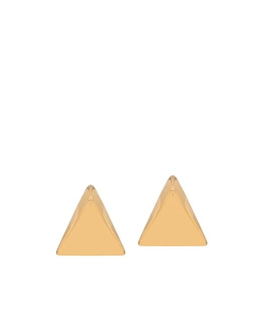 FEDERICA TOSI Metallic Triangular Stud Earrings