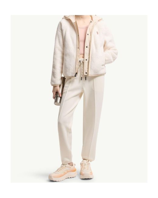 Moncler White Grenoble Logo Track Trousers