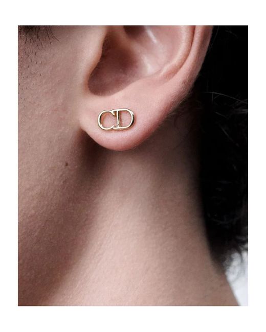 Dior White Cd Icon Earrings for men