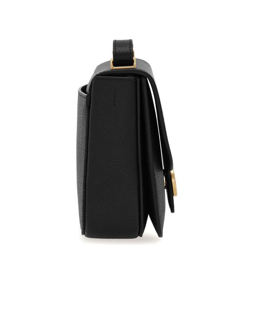 Ferragamo Black Ferragamo Gancini Double Buckle Crossbody Bag