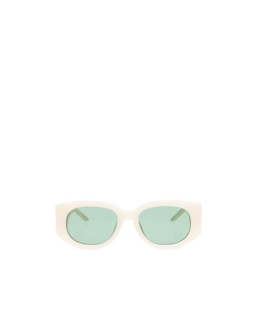 Casablanca Green Geometric Frame Sunglasses for men