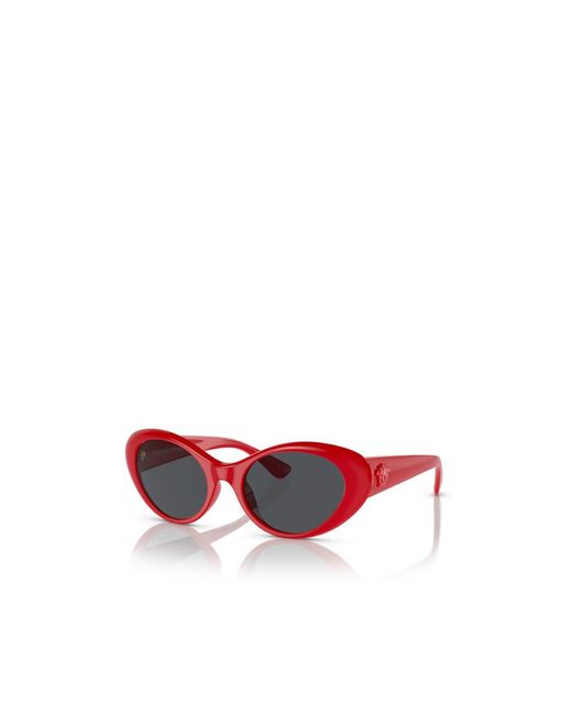 Versace White Eyewear Cat-Eye Frame Sunglasses
