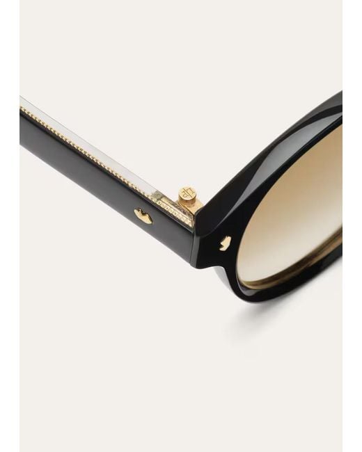 Loro Piana Metallic Joan Sunglasses