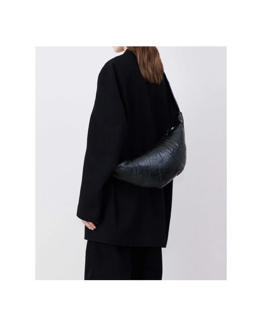 Lemaire Black Medium Croissant Bag