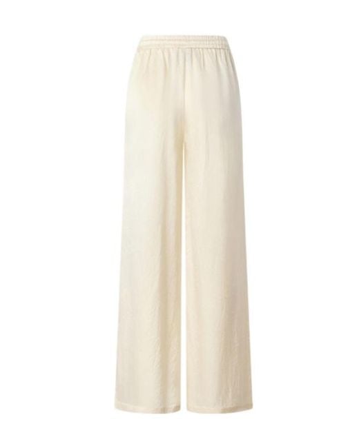 Pinko White Pyjama-Style Palazzo Trousers