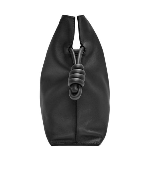Loewe Black Flamenco Drawstring Clutch Bag