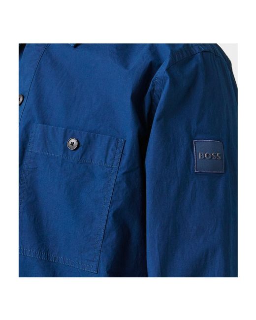 Boss Blue Shirt-Style Casual Jacket for men
