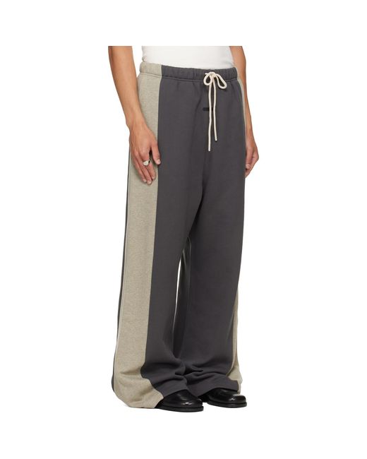 Fear Of God Gray Paneled Lounge Sweatpants for men